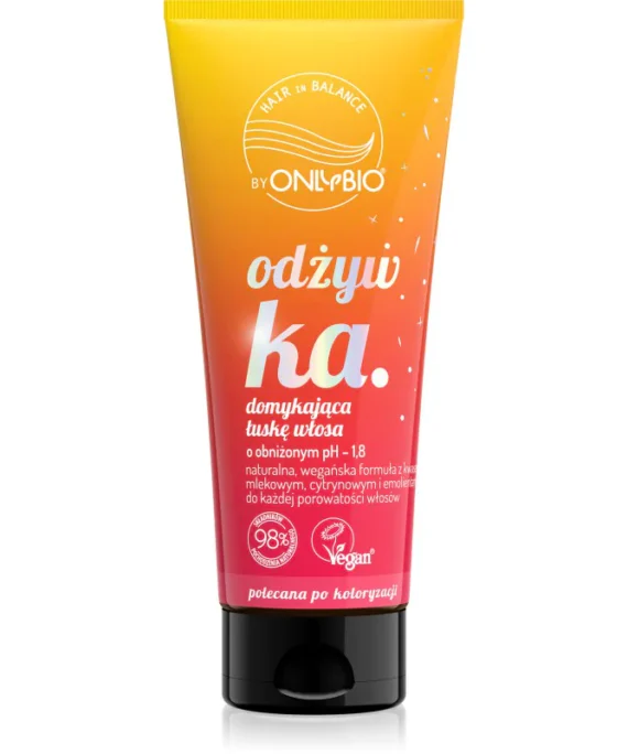 OnlyBio Hair in Balance Conditioner closing hair cuticle