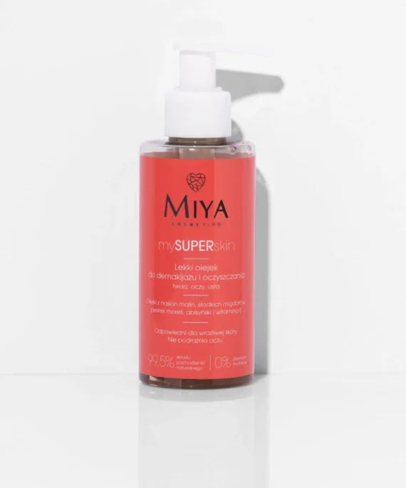 MIYA Cosmetics mySUPERskin Light makeup remover and cleansing oil for face, eyes and lips