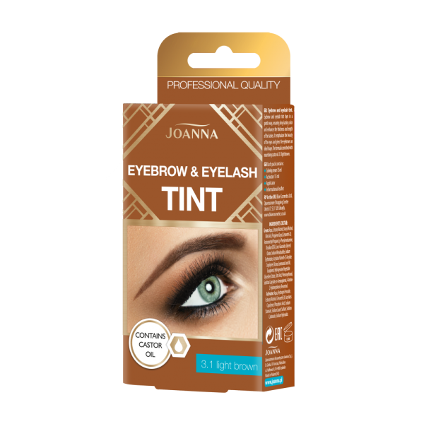 Joanna Tint Eyebrow & Eyelashes Henna do Brwi i Rzęs nr 3.1. Jasny Brąz