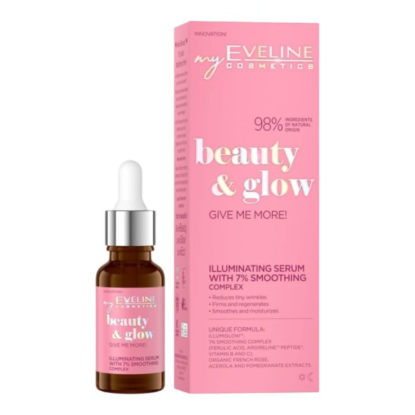 Eveline Beauty & Glow Give Me More! Brightening Serum with 7% Smoothing Complex for All Skin Types date 03/25