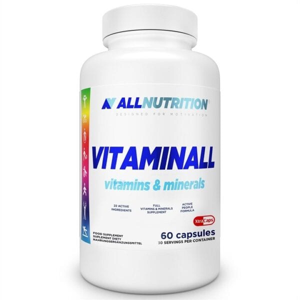 AllNutrition Vitaminall Vitamins and Minerals Reducing Fatigue and Nudeiness 60 Capsules