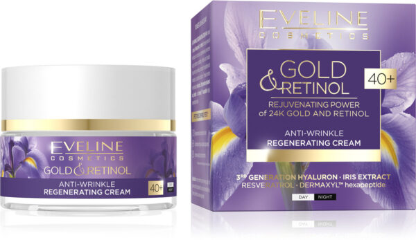 Eveline Gold & Retinol Anti-Wrinkle Regenerating Cream 40+