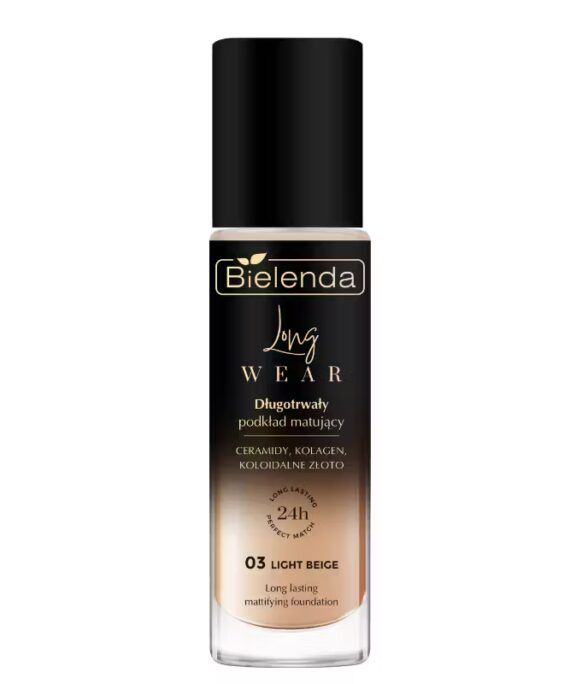 Bielenda Long Wear Long-lasting Mattifying Foundation 03 light beige