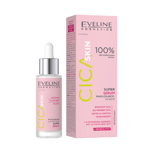 Eveline Cica Skin Moisturizing and Soothing Serum for All Skin Types