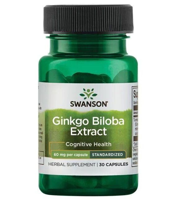 Swanson Ginkgo Biloba Extract 60mg 30caps