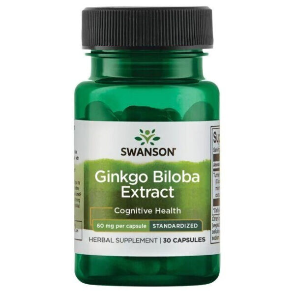 Swanson Ginkgo Biloba Extract 60mg 30caps