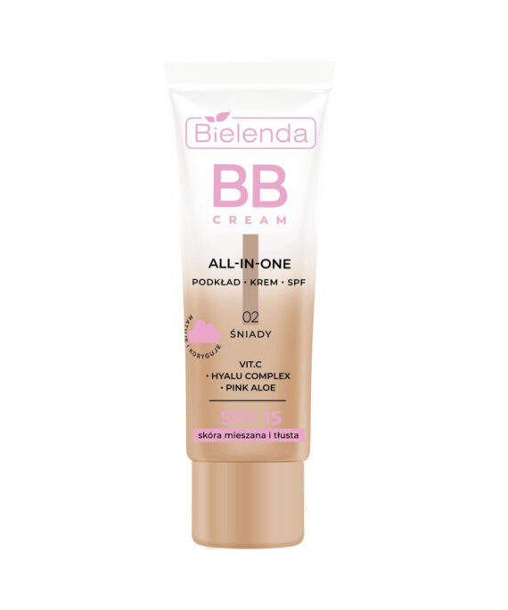 Bielenda All In One BB Cream for Oily and Combination Skin 02 Sniady SPF15