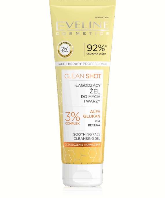 Eveline Face Therapy Professional Clean Shot Soothing Face Wash Gel