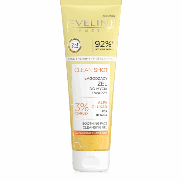 Eveline Face Therapy Professional Clean Shot Łagodzący Żel do Mycia Twarzy