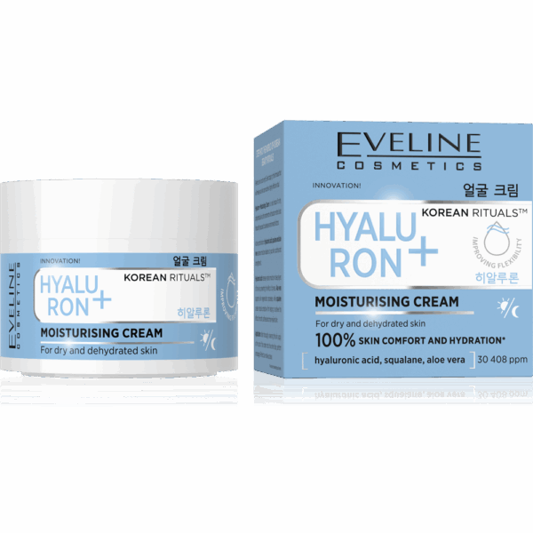 Eveline Korean Rituals Hyaluron+ Moisturizing Face Cream for Dry and Dehydrated Skin