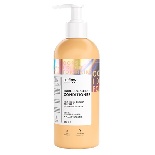 So!Flow Protein-Emollient Conditioner for Medium Porosity Hair with a Tendency to Frizz