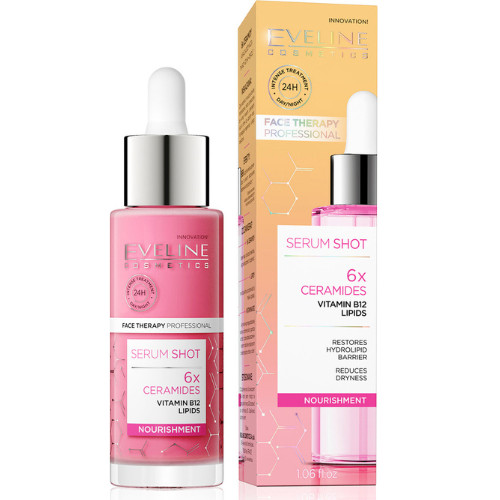 Eveline Serum Shot Concentrated Nourishing Treatment 6x Ceramides for Sensitive Skin