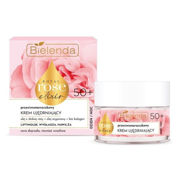 Bielenda Royal Rose Elixir Anti-Wrinkle Firming Face Cream for Mature and Sensitive Skin 50+