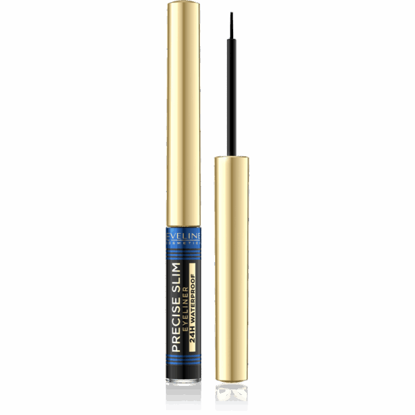 Eveline Precise Slim Ultraprecyzyjny Liner do Oczu Czarny 24H Wodoodporny