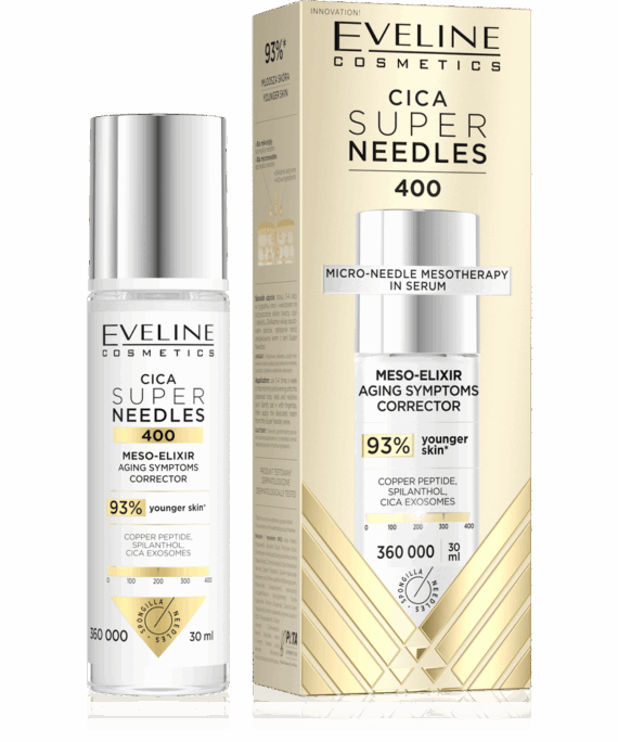 Eveline Super Needles Cica 400 Mezo-Elixir Aging Signs Corrector for Mature Skin