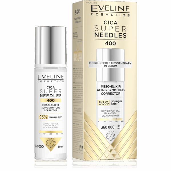 Eveline Super Needles Cica 400 Mezo-Elixir Aging Signs Corrector for Mature Skin