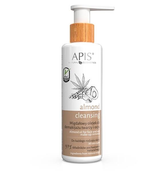 Apis ALMOND CLEANSING Almond Oil for Face and Eye Makeup Removal