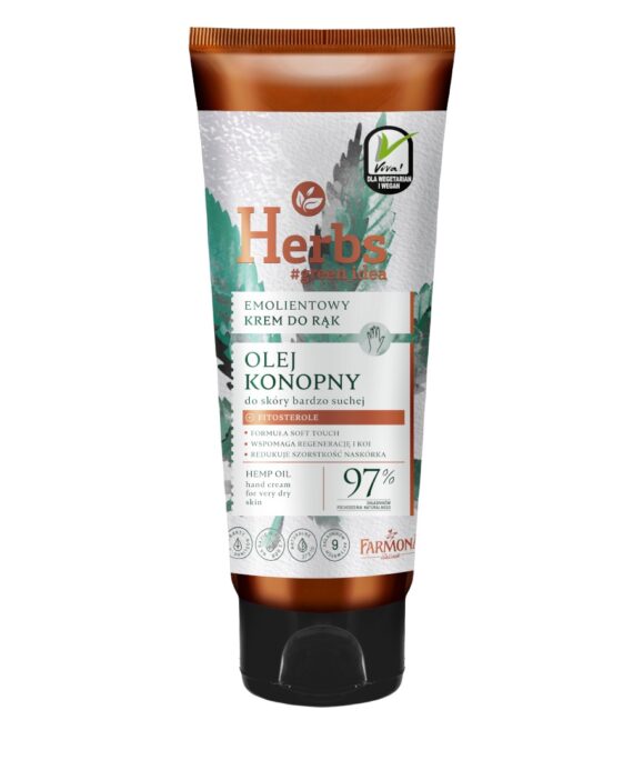 Herbs Emollient Hand Cream with Hemp Oil