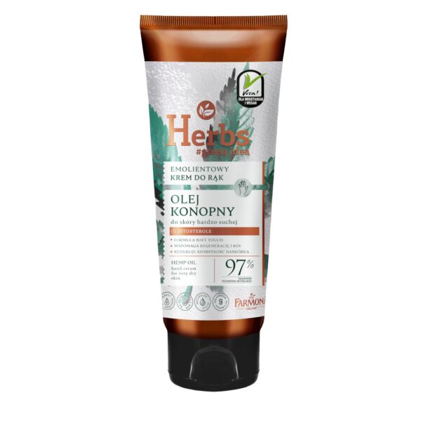 Herbs Emollient Hand Cream with Hemp Oil