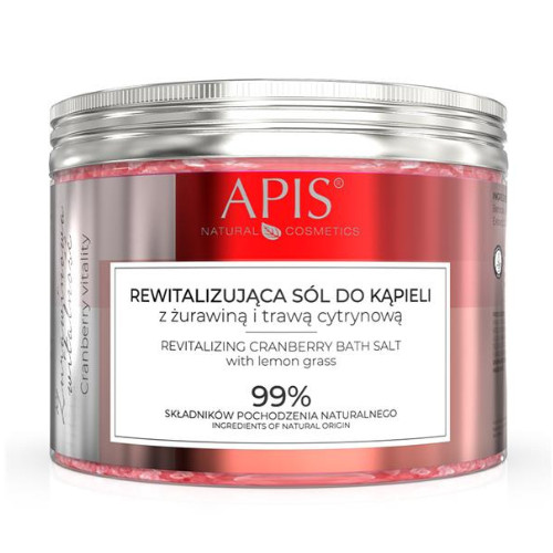 Apis CRANBERRY VITALITY Revitalizing Bath Salt with Cranberry and Lemongrass