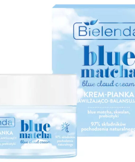 Bielenda Blue Matcha Blue Cloud Cream Moisturizing and Balancing Foaming Cream